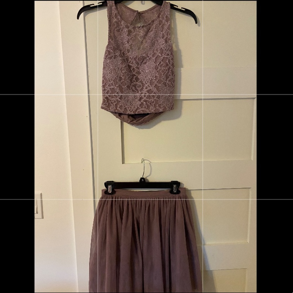 2 piece homecoming dress